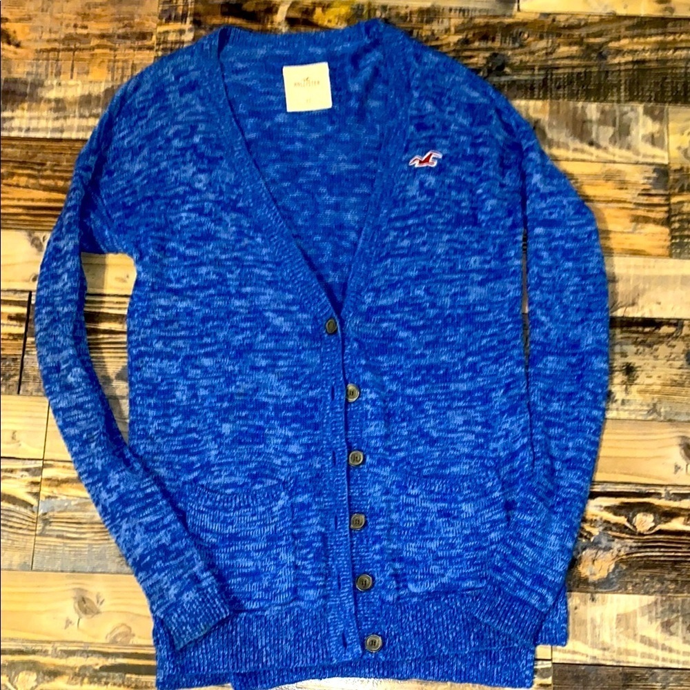 Hollister Blue Sweater Cardigan size XS
